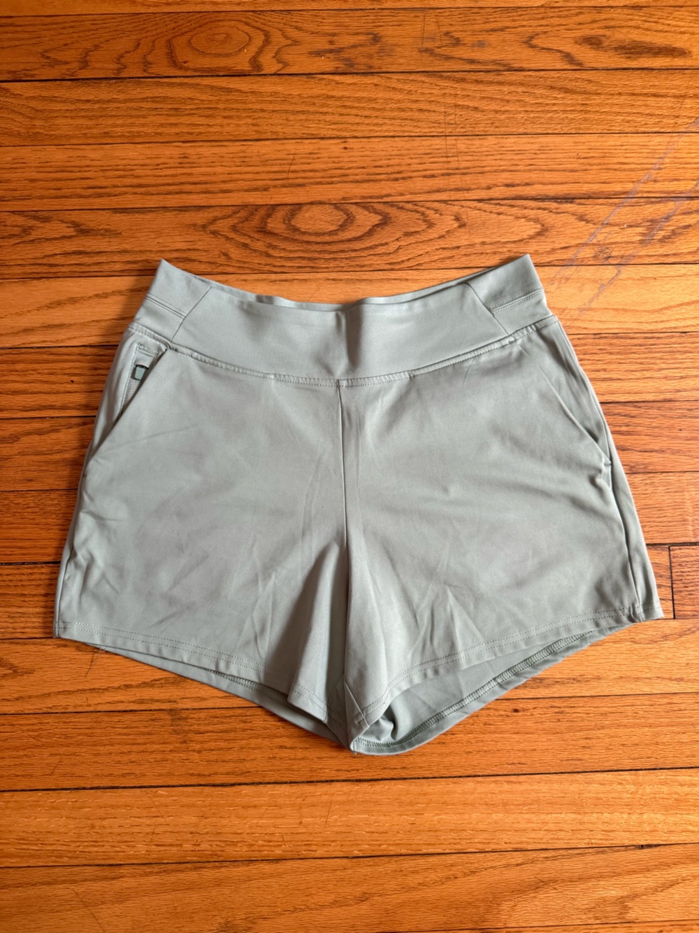 Yogalicious Light Sage High-Rise Athletic Shorts